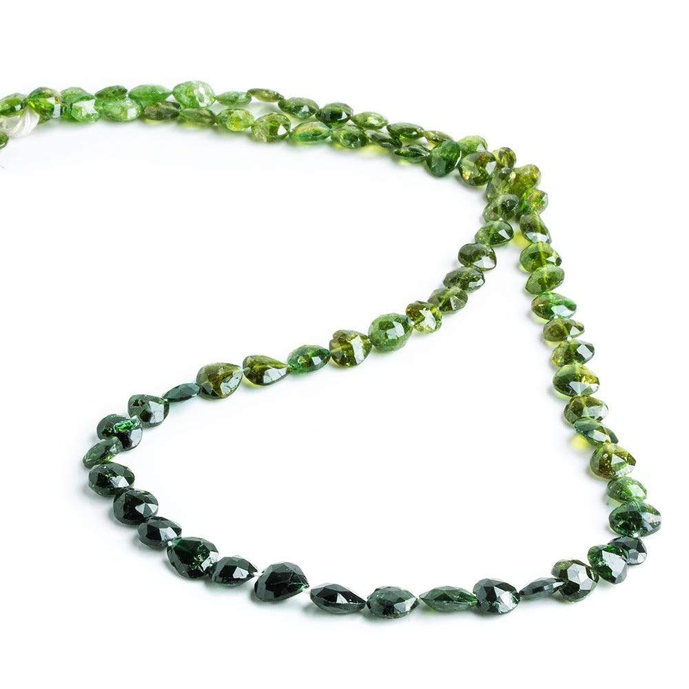 8x8mm Chrome Tourmaline Straight Drill Heart - Beadsofcambay.com