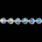 8x8mm Rainbow Moonstone straight drilled faceted Hearts 15.5 inch 45 beads AA - Beadsofcambay.com