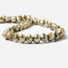 8x9-9x10.5mm Celadon Green Baroque 2.5mm large hole Pearls 15 in. 49 pcs - Beadsofcambay.com