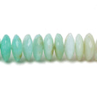 9-10mm Blue Peruvian Opal German Faceted Rondelle Beads 16 inch 108 pieces - Beadsofcambay.com