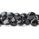 9-10mm Hawk's Eye Faceted Heart Beads 7.5 inch 42 pieces - Beadsofcambay.com