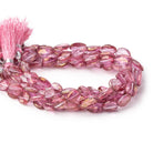 9-10mm Mystic Pink Topaz Faceted Oval beads 7.5 inch 19 pieces - Beadsofcambay.com