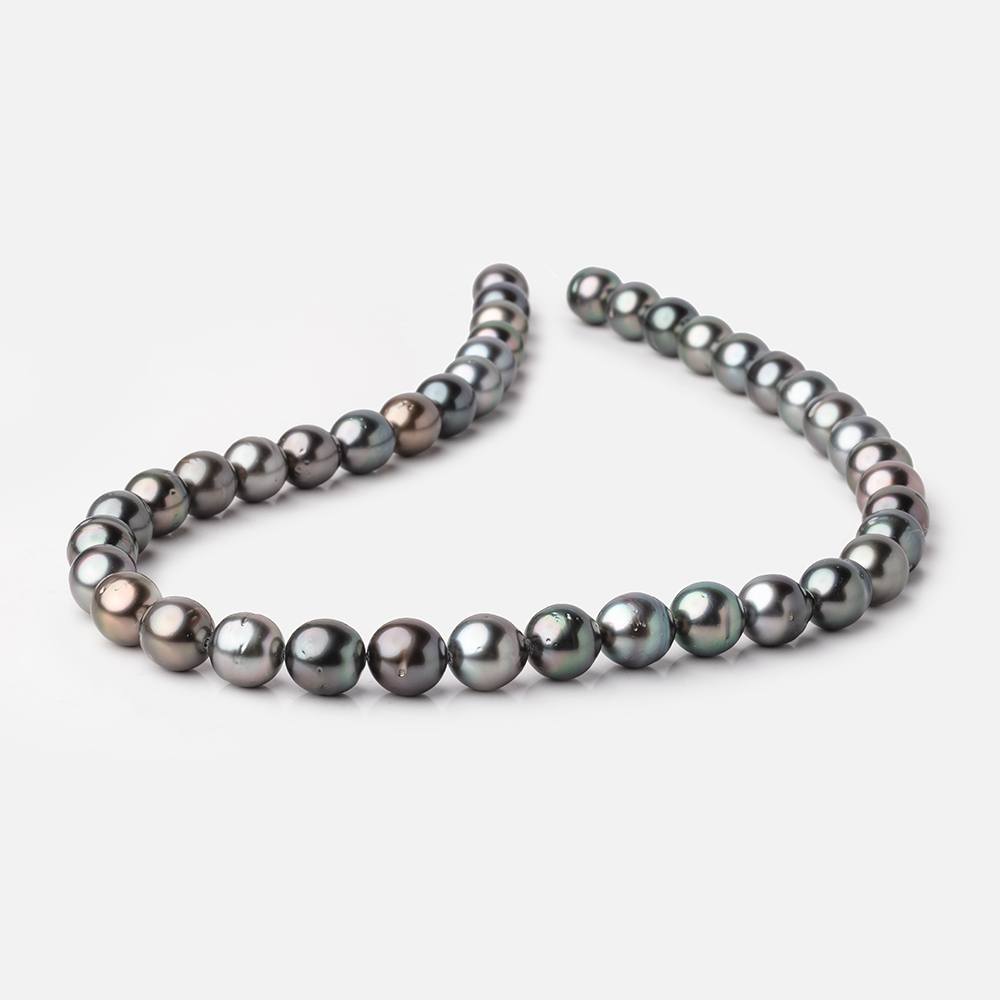 9-10mm Tahitian Saltwater Pearls 16 inch 41 Beads AA - Beadsofcambay.com