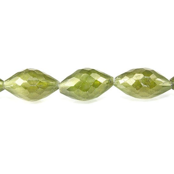 9-11mm Idocrase Faceted Marquise Beads 8 inch 14 pieces - Beadsofcambay.com