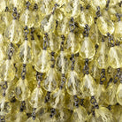 9-11mm Lemon Quartz Faceted Tear Drop Beads on Black Gold over .925 Silver Chain - Beadsofcambay.com