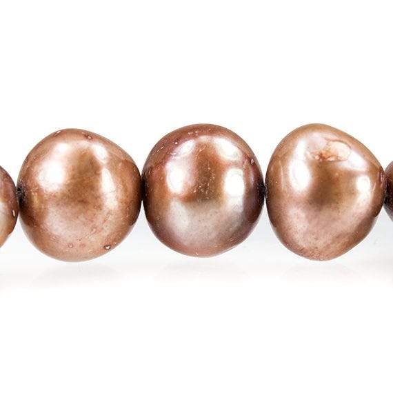 9-11mm Mocha Brown Baroque Pearls, 15 inch, 41 pieces - Beadsofcambay.com