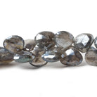 9-11mm Mystic Labradorite Faceted Heart Beads 8 inch 35 pieces - Beadsofcambay.com