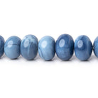 9-11mm Owyhee Blue Opal Plain Rondelle Beads 18 inch 64 pieces AA - Beadsofcambay.com