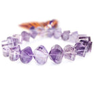 9-12mm Ametrine and Amethyst Barrel Faceted Twist Beads 8 inch 20 pieces - Beadsofcambay.com