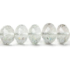9-12mm Prasiolite faceted rondelles 17 inches 59 Beads AAA - Beadsofcambay.com