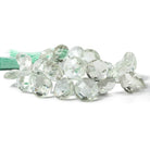 9-13mm Prasiolite Beads Top Drill Coin 30 pieces - Beadsofcambay.com