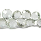 9-13mm Prasiolite Beads Top Drill Coin 30 pieces - Beadsofcambay.com