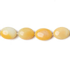 9-14mm White and Yellow Opal Plain Oval Beads AA Grade 27 beads 17 inch - Beadsofcambay.com