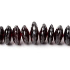 9-15mm Bohemia Garnet German Faceted Rondelle Beads AAA Grade 92 pieces - Beadsofcambay.com