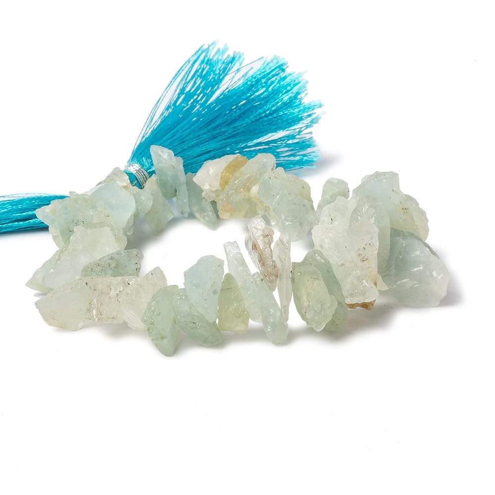 9-15mm Frosted Multi Beryl Chip Faceted Nuggets 7.5 inch 50 pieces - Beadsofcambay.com