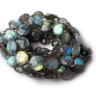 9-15mm Labradorite Faceted Coin Beads 16 inches 25 pieces AA - Beadsofcambay.com