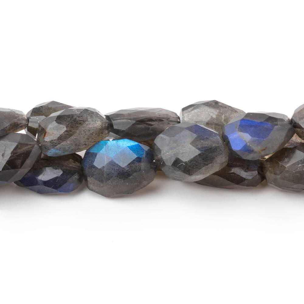 9-15mm Labradorite Straight Drill Faceted Nuggets 8 inch 17 Beads AA - Beadsofcambay.com