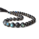9-16mm Labradorite plain round beads 16 inch 35 pieces - Beadsofcambay.com