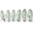 9-17mm Prasiolite German Faceted Rondelle Beads 17 inch 73 pieces AAA - Beadsofcambay.com