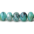 9-9.5mm Blue Peruvian Opal Plain Rondelle Beads 16 inch 60 pieces - Beadsofcambay.com