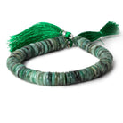 9-9.5mm Brazilian Emerald Faceted Heshi Beads 7 inch 83 pieces - Beadsofcambay.com