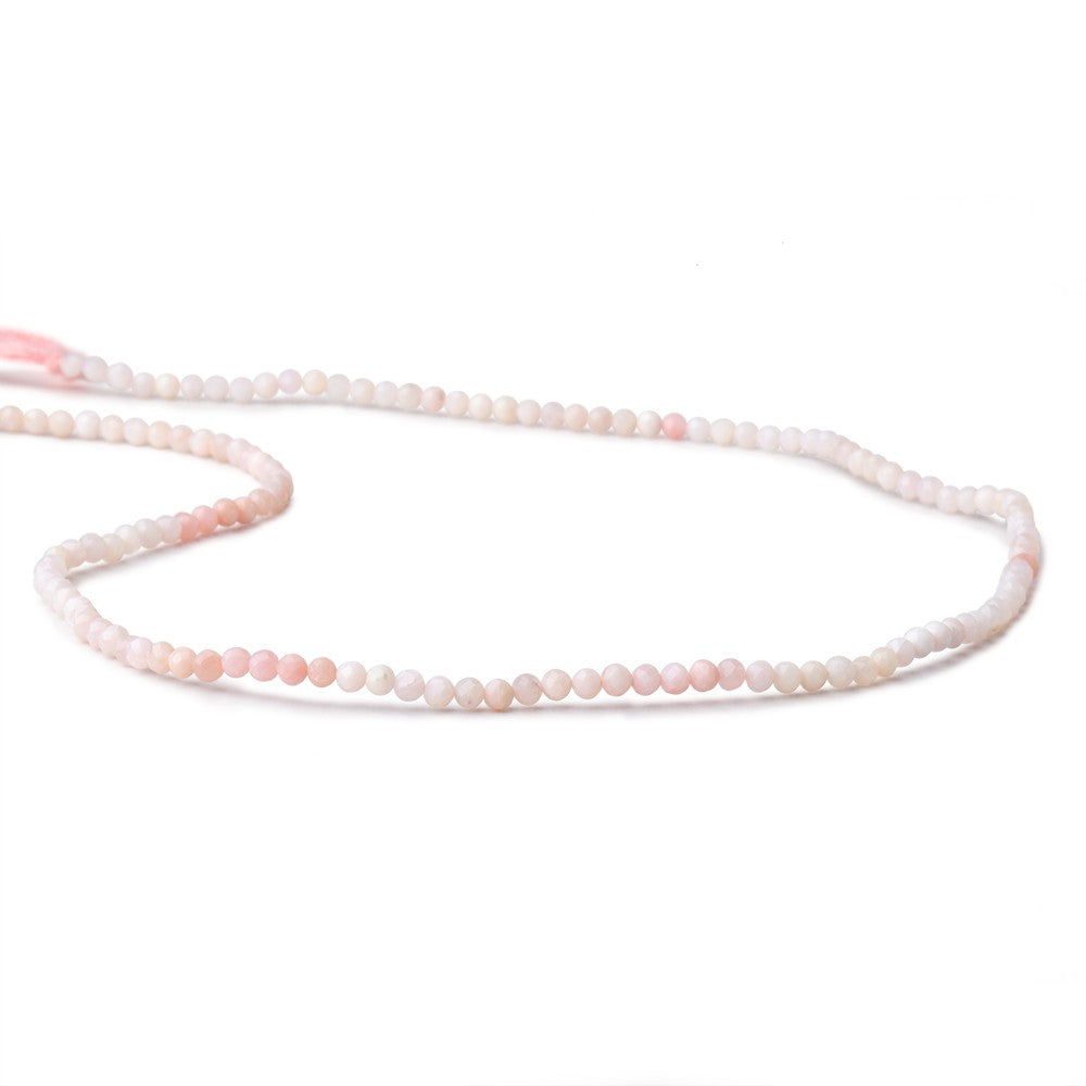 2.5mm Pink Peruvian Opal Micro Faceted Round Beads 13 inch 184 pieces View 2