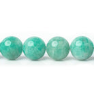 9.5-10mm Amazonite plain round beads 16 inch 40 pieces A - Beadsofcambay.com