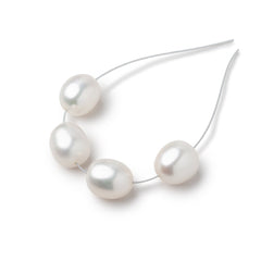 Oval Straight Drilled Freshwater Pearls