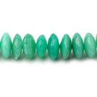 9.5-11mm Chrysoprase German Faceted Rondelle Beads 16 inch 87 pieces A - Beadsofcambay.com