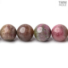 9.5-11mm Multi Color Tourmaline Plain Round Beads 18 inch 45 pieces AA 1mm hole - Beadsofcambay.com
