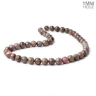 9.5-11mm Multi Color Tourmaline Plain Round Beads 18 inch 45 pieces AA 1mm hole - Beadsofcambay.com