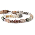 9.5-12.5mm Sagenitic Quartz Faceted Rondelle beads 16 inch 62 pieces - Beadsofcambay.com