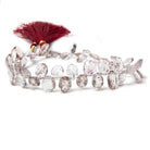 9.5x7-11x8mm Moss Amethyst Pavilion Faceted Ovals 10 inch 48 Beads - Beadsofcambay.com