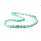 9.5x8-14x11mm Tanzanian Green Opal Plain Oval Beads 18 inch 45 pieces - Beadsofcambay.com