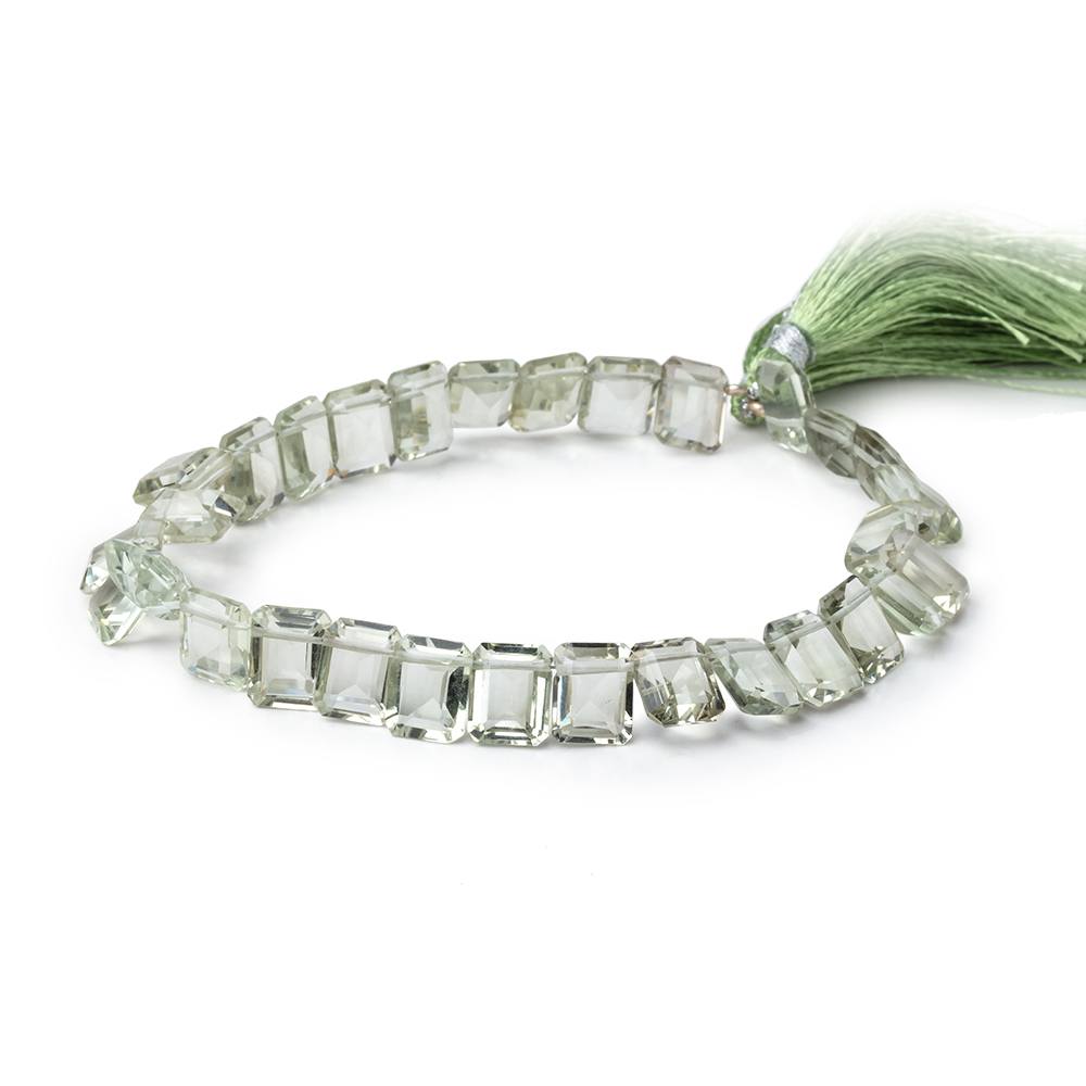 9.5x8mm Prasiolite Emerald Cut Rectangles 9 inch 30 Beads AA - Beadsofcambay.com