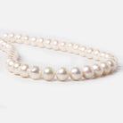 9.5x9-10.5x10mm Cream Rose' Off Round Freshwater Pearls 15.5 inch 42 pcs - Beadsofcambay.com