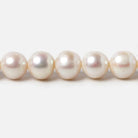 9.5x9-10x9.5mm Cream Off Round Freshwater Pearls 15.5 inch 42 pieces - Beadsofcambay.com