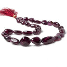 9.5x9.5-26x9.5mm Rhodolite Garnet Plain Nuggets 16 inch 28 pieces - Beadsofcambay.com