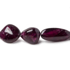 9.5x9.5-26x9.5mm Rhodolite Garnet Plain Nuggets 16 inch 28 pieces - Beadsofcambay.com