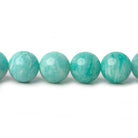 9mm Amazonite plain round beads 16 inch 45 pieces A - Beadsofcambay.com