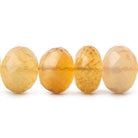 9mm Fire Opal Faceted Rondelle Beads 8 inch 22 pieces AA - Beadsofcambay.com