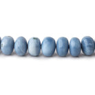 9mm Natural Shaded Owyhee Blue Opal plain rondelle beads 18 inch 78 pieces - Beadsofcambay.com
