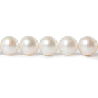 9mm Off White Off Round Pearls 15 inch 47 pieces - Beadsofcambay.com