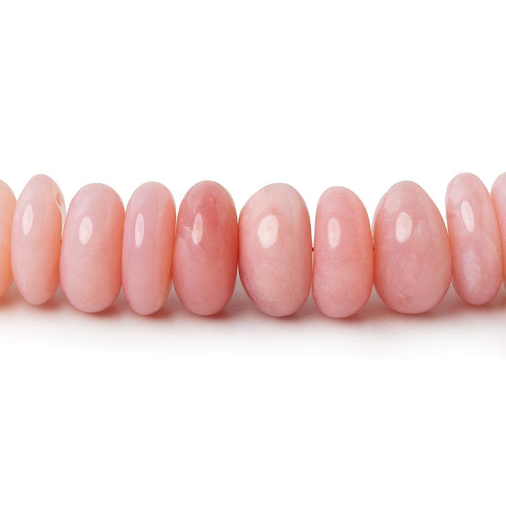 9mm Pink Peruvian Opal Plain Rondelle Beads 16 inches 85 pcs - Beadsofcambay.com