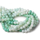 9mm Shaded Blue Perivian Opal faceted round beads 14 inch 39 pieces - Beadsofcambay.com