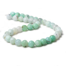 9mm Shaded Blue Perivian Opal faceted round beads 14 inch 39 pieces - Beadsofcambay.com