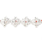 9mm Sterling Silver plated Copper Bead Caps 8 inch 46 pcs - Beadsofcambay.com