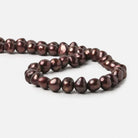 9mm Strawberry Chocolate Baroque 2.5mm large hole Pearls 15 in. 44 pcs - Beadsofcambay.com