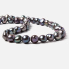 9x10-10x11mm Pistachio Peacock Baroque 2.5mm large hole Pearl 15 in. 42 pcs - Beadsofcambay.com