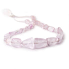 9x11-27x18mm Kunzite Plain Nugget Beads 18 inch 25 pieces - Beadsofcambay.com